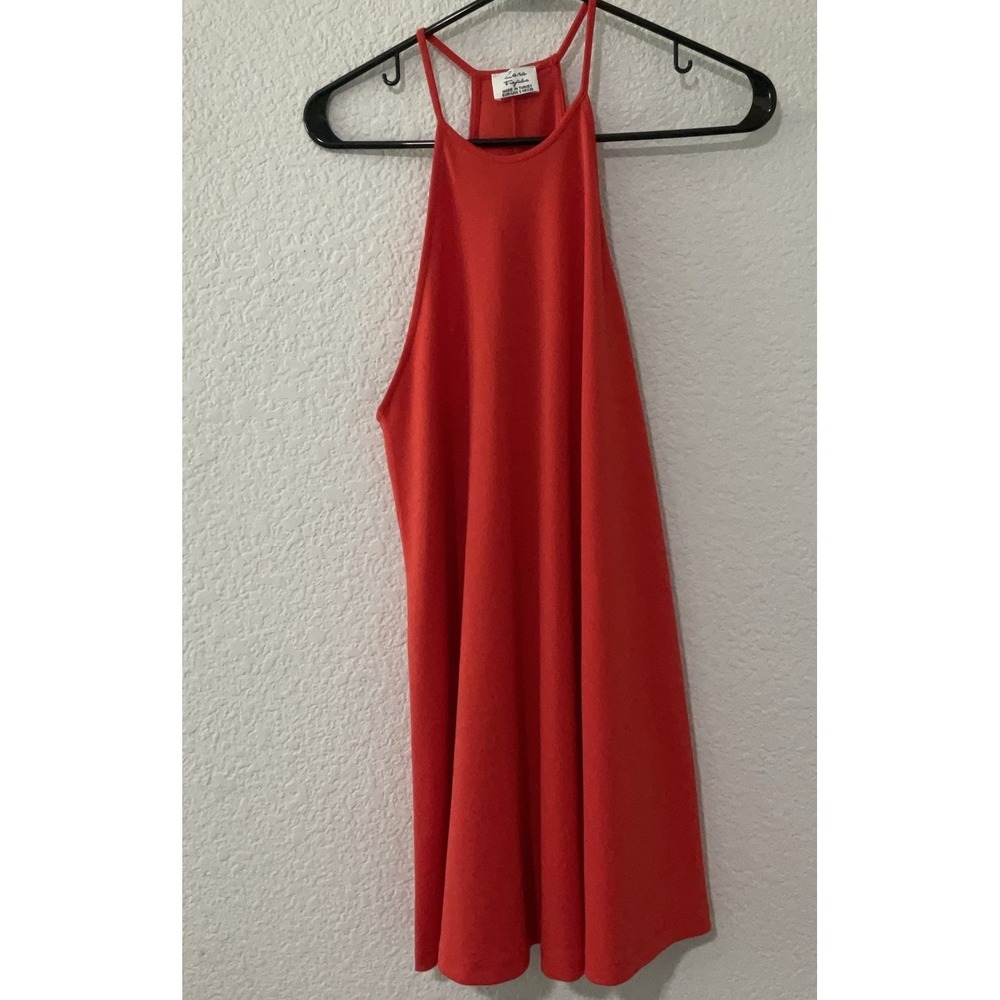 Zara Trafaluc Size Small Red Halter Mini Dress Womens